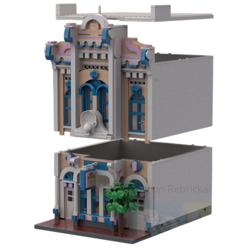 Vintage Collectible Toy Store - Fantasy Candy Shop MOC Building Blocks