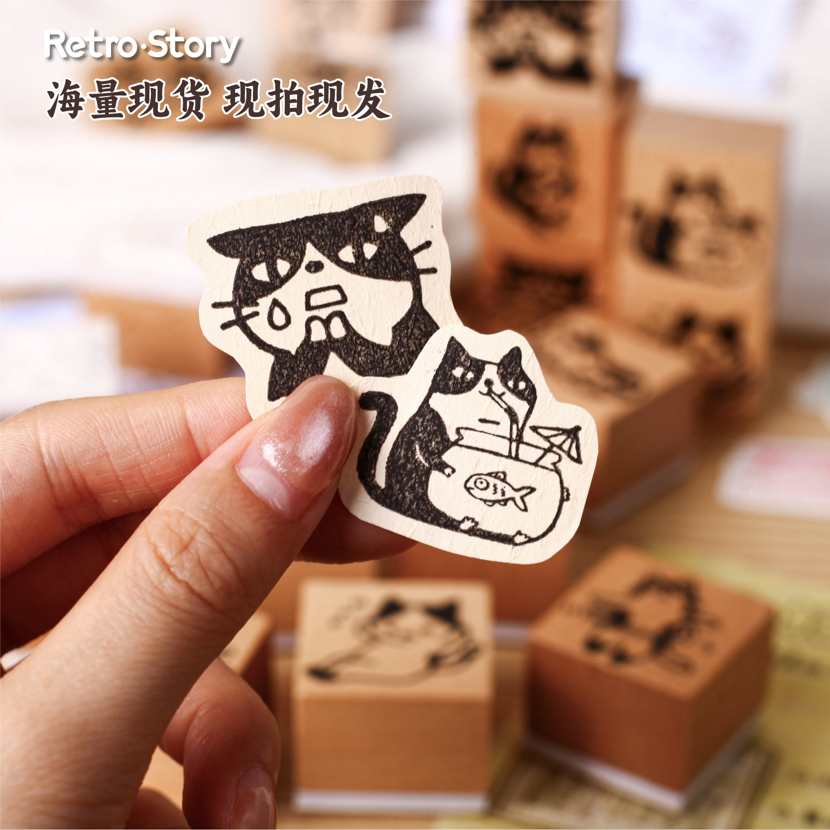 Cute Pet Alphabet Wooden Rubbe - огляд і ціна Vintage Collectible Stamps