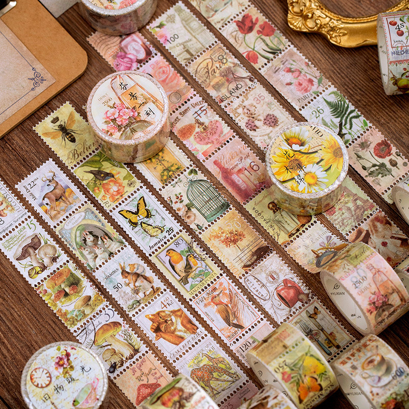 1pcs/1lot Decorative Adhesive  - огляд і ціна Vintage Collectible Stamps