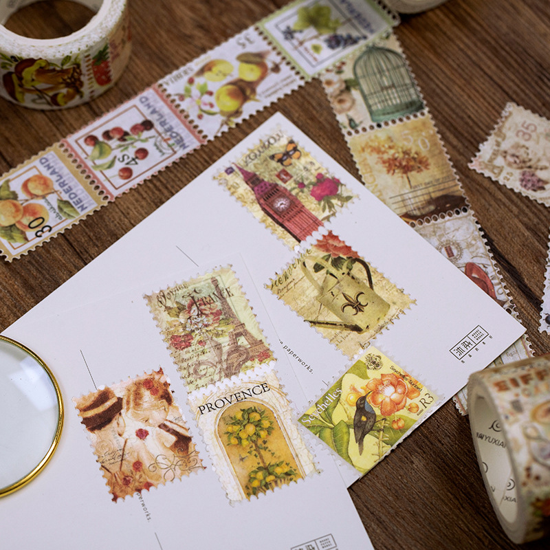 1pcs/1lot Decorative Adhesive  - огляд і ціна Vintage Collectible Stamps